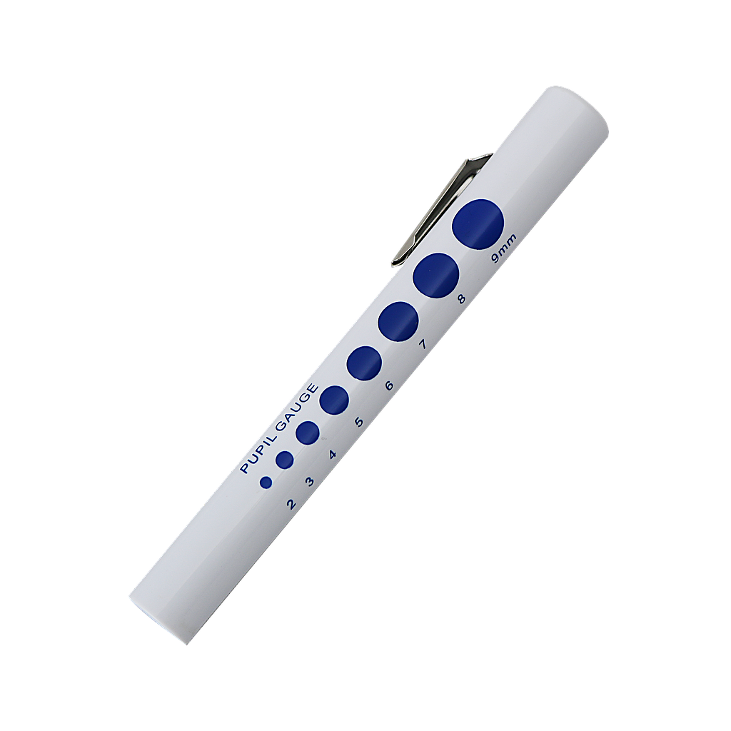 Disposable Penlight with Pupil Gauge