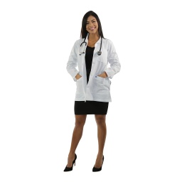 [410A] 34” Ladies  Antimicrobial Lab Coat