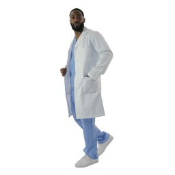 [421A] 40” Twill Antimicrobial  Lab Coat