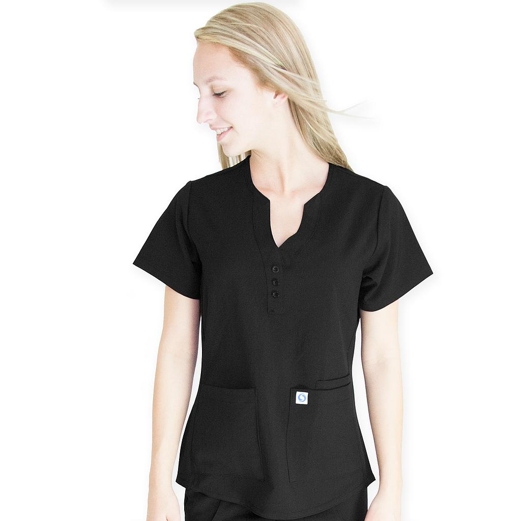 ModernFlex Fashion Y-Neck Top