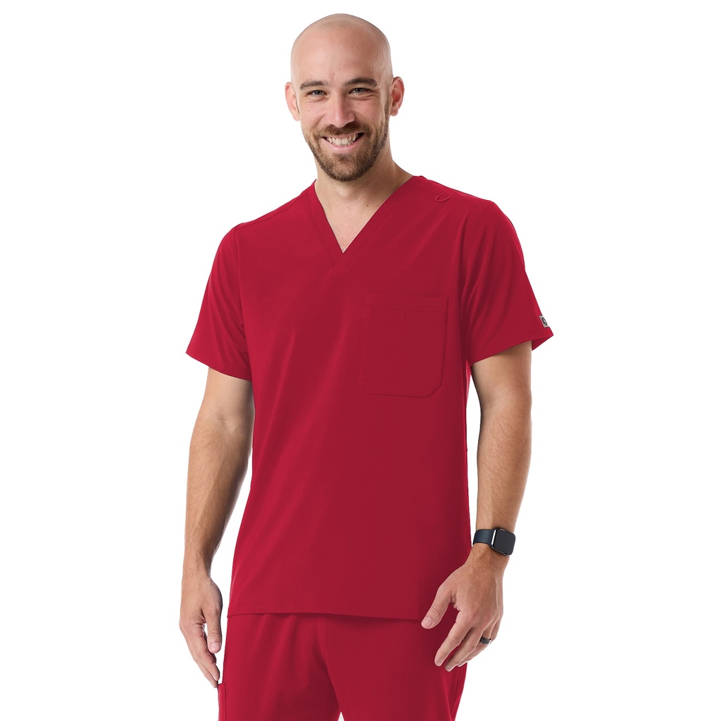 Mens UltraStretch Multi-Pocket Scrub Top