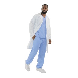 [400A] 40” Unisex Antimicrobial Lab Coat